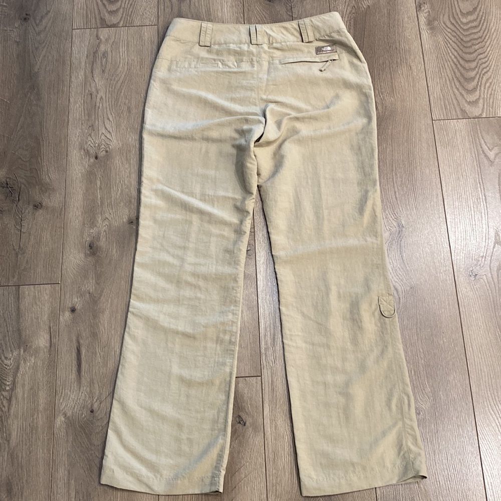 NWOT The North Face Tan Convertible Nylon Hiking Active Pants Size 6 - Picture 5 of 16